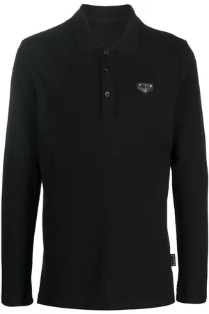 Philipp Plein Polo con placa del logo