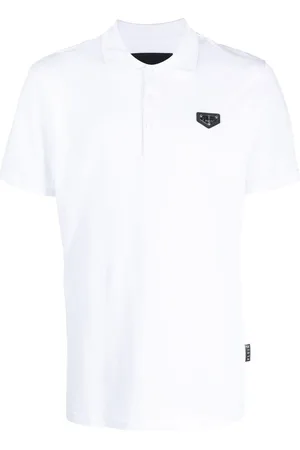 Philipp Plein Polo con placa del logo
