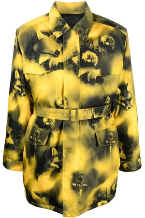 Prada Parka Re-Nylon con motivo abstracto