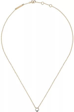 DELFINA DELETTREZ Collar dos en uno en oro amarillo y oro blanco de 18kt