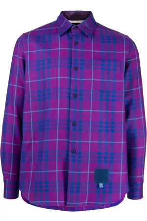 Fumito Ganryu Camisa de cuadros con botones