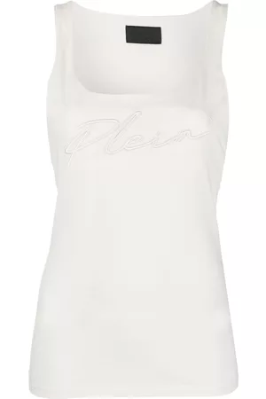 Philipp Plein Top con logo bordado