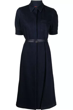 Altuzarra Vestido camisero vaquero Kieran con cinturón