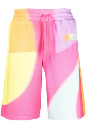 Moschino Pantalones cortos de deporte con motivo de arcoíris