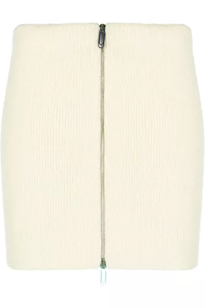 OFF-WHITE Falda con cremallera frontal