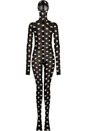 Dolce & Gabbana Mono con capucha y logo estampado