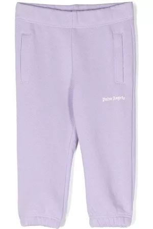 Palm Angels Pantalones de chándal con logo estampado