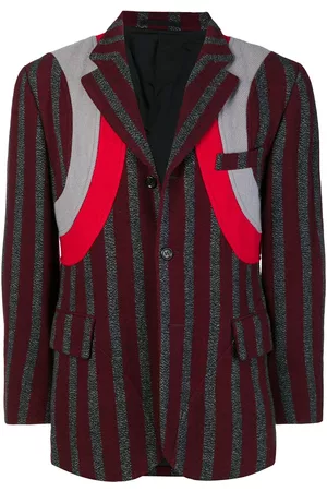 Comme des Garçons Blazer con aplique de rayas