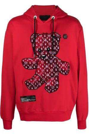Philipp Plein Sudadera con capucha y motivo de osito