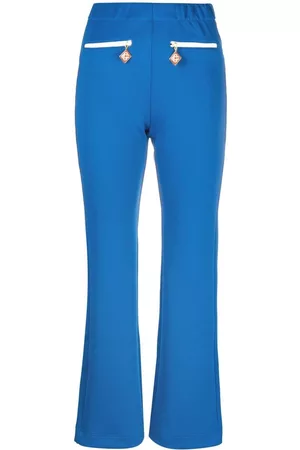 Casablanca Pantalones acampanados con charm del logo