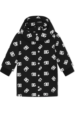 Dolce & Gabbana Plumífero con capucha y logo DG