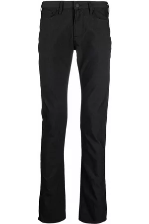 Emporio Armani Pantalones slim con placa del logo