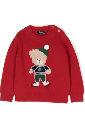 Il gufo Jersey con logo en intarsia