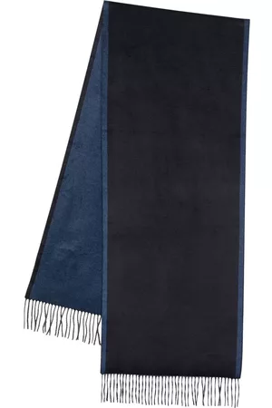 Z Zegna Hombre Bufandas y Pañuelos - Two-tone fringed silk scarf