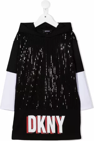 DKNY Vestido tipo jersey con capucha