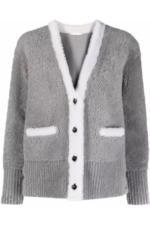 Thom Browne Cárdigan con ribete en contraste