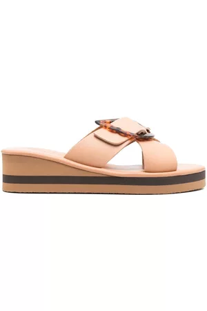 Ancient Greek Sandals Sandalias Thais Rainbow con cuña