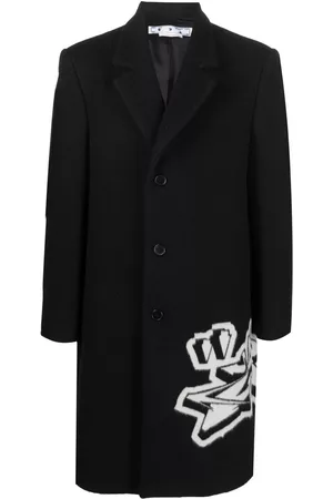 OFF-WHITE Abrigo con botones y logo
