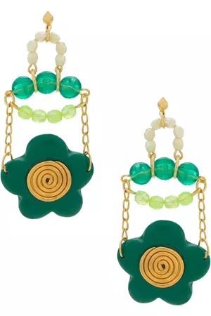 AMIR SLAMA Pendientes con diseño floral