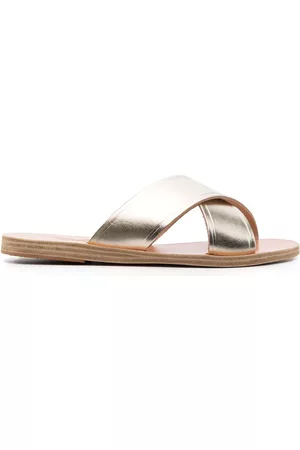 Ancient Greek Sandals Sandalias Thais con efecto metalizado