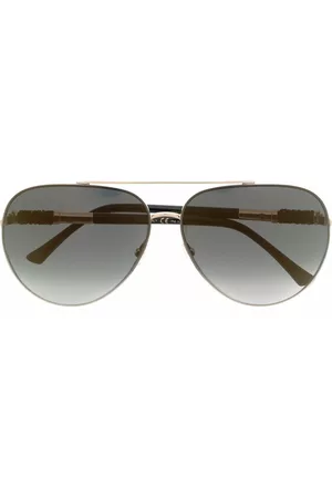 Jimmy Choo Gafas de sol Gray con montura estilo piloto