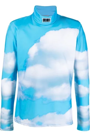 VTMNTS Top con motivo de nubes
