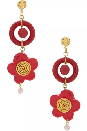 AMIR SLAMA Pendientes con diseño floral