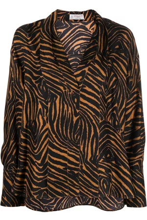 ALBERTO BIANI Blusa con animal print