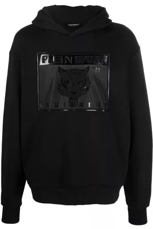 Philipp Plein Sudadera con capucha y logo en relieve