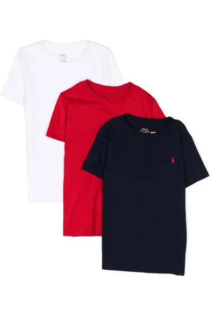 Ralph Lauren Pack de 3 camisetas con logo bordado