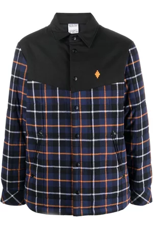 MARCELO BURLON Chaqueta a cuadros con manga larga
