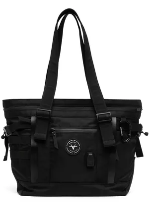 Makavelic Bolso shopper con parche del logo