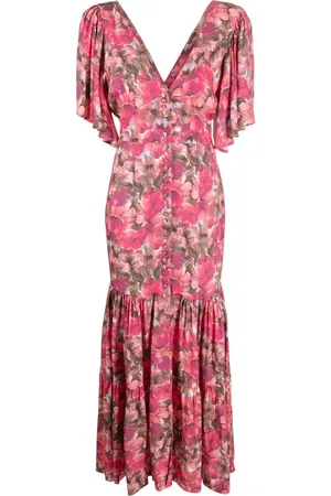 ROTATE Vestido con motivo floral