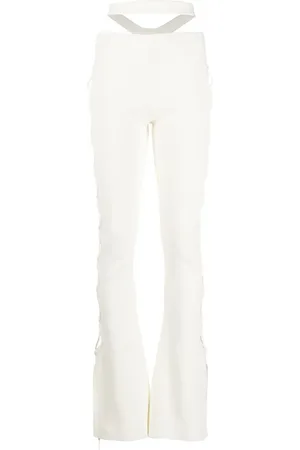 ANDREADAMO Pantalones bootcut con aberturas