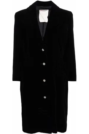 Saint Laurent Vestido midi con apliques de strass