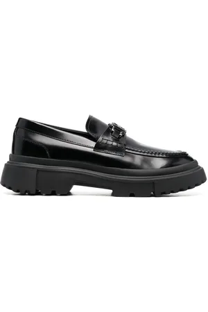 Hogan Mocasines con placa del logo