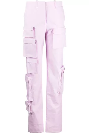 OFF-WHITE Pantalones cargo de talle alto