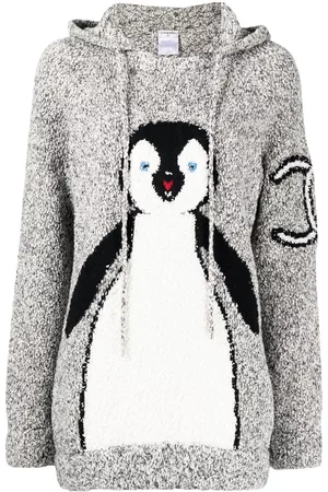 CHANEL Jersey con capucha y motivo de pingüino 2007