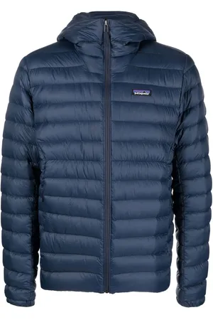 Patagonia Plumífero con capucha y parche del logo