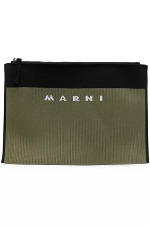 Marni Bolso de mano con logo en jacquard