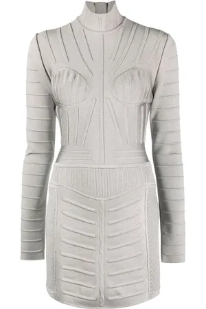Balmain Vestido corto de manga larga