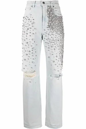 Golden Goose Vaqueros Kim con efecto descolorido