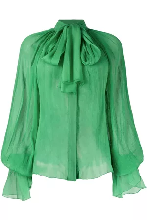 Atu Body Couture Blusa con lazo en el cuello