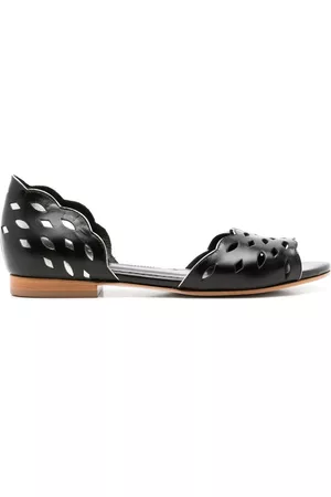 Sarah Chofakian Sandalias Vivienne con perforaciones