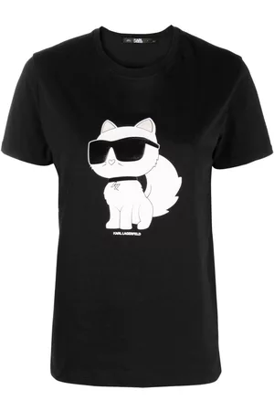 Karl Lagerfeld Camiseta de algodón orgánico Icon Choupette