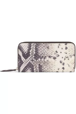 Giuseppe Zanotti Cartera Charlotte con efecto de piel de serpiente