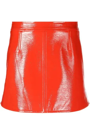 Courrèges Minifalda con parche del logo