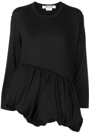 Comme des Garçons Blusa con dobladillo fruncido