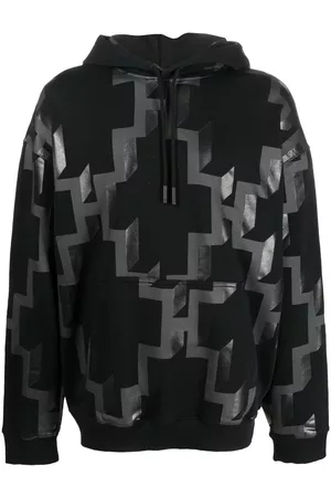 MARCELO BURLON Sudadera con estampado geométrico