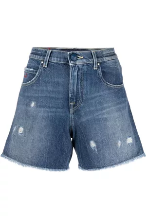 Jacob Cohen Pantalones vaqueros cortos con efecto envejecido